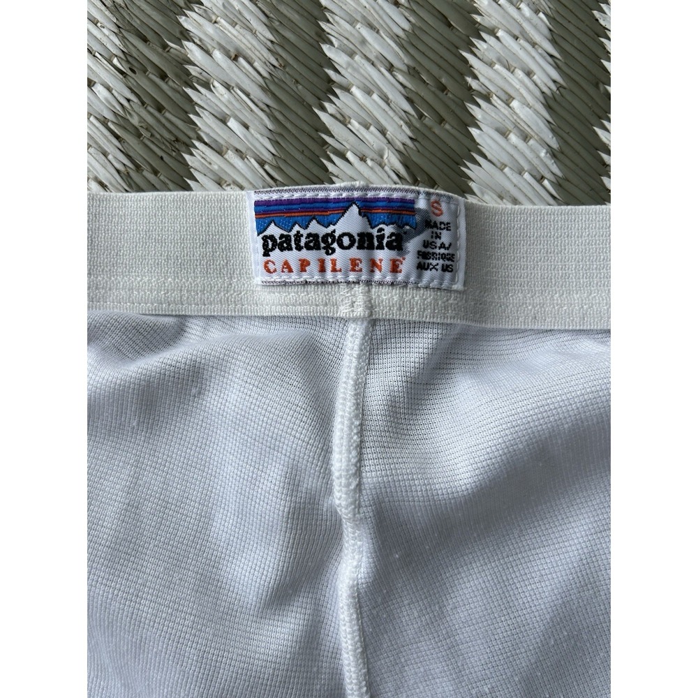 Patagonia Pants Men's Small White Capilene Lightweight Base Layer Pant